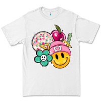 White smiley face and school elementary Premium Tee - MaliasSmallBusiness