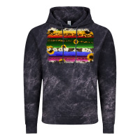 Cloud Black serape sunflowers leopard cowhide background Vintage Hoodie - RanaPortraitStore