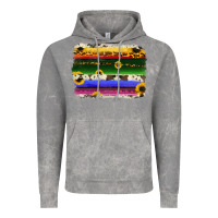Cloud Rock serape sunflowers leopard cowhide background Vintage Hoodie - RanaPortraitStore