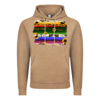 Vintage Coffee serape sunflowers leopard cowhide background Vintage Hoodie - RanaPortraitStore