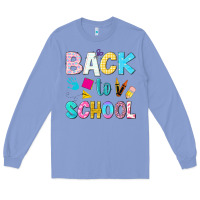 Colony Blue back to school Long Sleeve Tee - NancyCooperArtShop