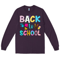 Plum back to school Long Sleeve Tee - NancyCooperArtShop