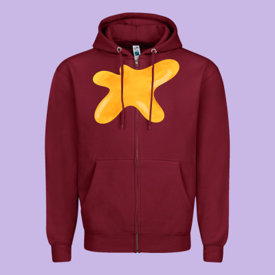 Honey Splash Fa Element Zipper Hoodie Designed By Fadigitalartstudio