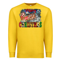 Lemon Merry Christmas Santa Sleigh Premium Sweatshirt - FaDigitalArtStudio