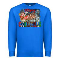 True Royal Merry Christmas Santa Sleigh Premium Sweatshirt - FaDigitalArtStudio
