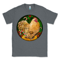 Charcoal Heather cochin rooster christmas Classic Tee - LillyAllenDesigns