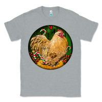 Heather Grey cochin rooster christmas Classic Tee - LillyAllenDesigns