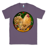 Lavender cochin rooster christmas Classic Tee - LillyAllenDesigns