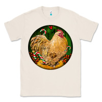 Natural cochin rooster christmas Classic Tee - LillyAllenDesigns