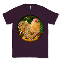 Plum cochin rooster christmas Classic Tee - LillyAllenDesigns