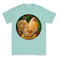 Seafoam cochin rooster christmas Classic Tee - LillyAllenDesigns