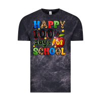 Cloud Black happy 100 th days of school Vintage Tee - Artiststas