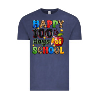 Vintage Denim happy 100 th days of school Vintage Tee - Artiststas