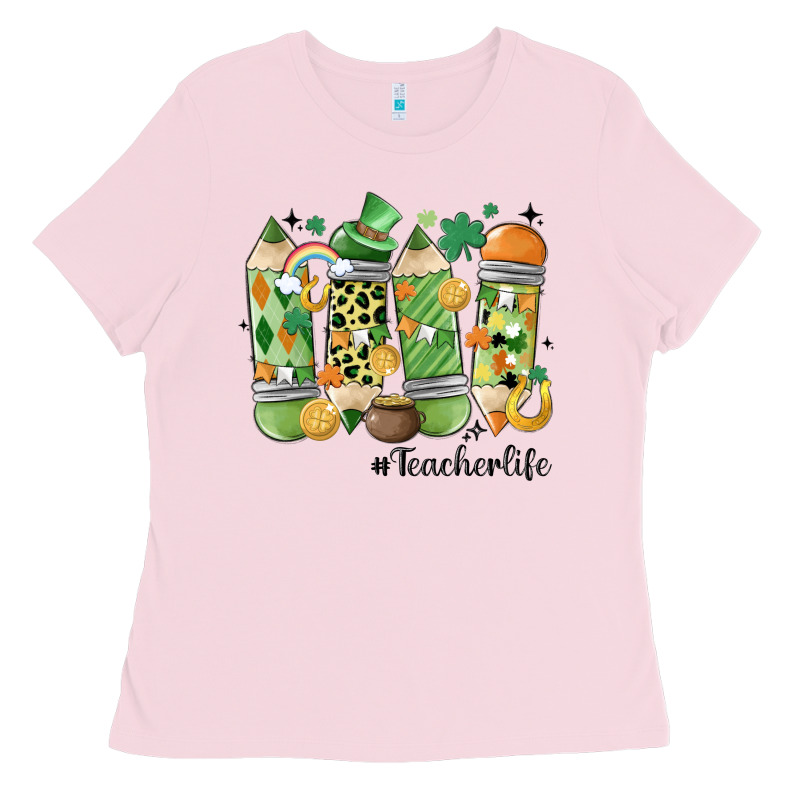 Retro Patricks Day Teacher Life Ladies Tee by MaliasSmallBusiness | Teevron