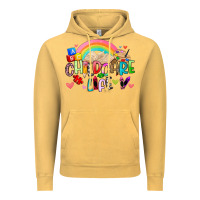 Vintage Mustard childcare life Vintage Hoodie - Artiststas
