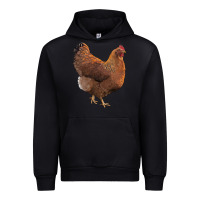 Black new hampshire red chicken Urban Hoodie - LillyAllenDesigns