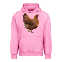 Fuchsia Pink new hampshire red chicken Urban Hoodie - LillyAllenDesigns