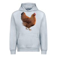 Heather Grey new hampshire red chicken Urban Hoodie - LillyAllenDesigns
