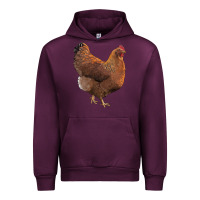 Mauve Wine new hampshire red chicken Urban Hoodie - LillyAllenDesigns
