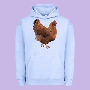 New Hampshire Red Chicken Urban Hoodie Designed By Lillyallendesigns