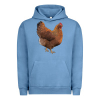 Pigment Pebble Blue new hampshire red chicken Urban Hoodie - LillyAllenDesigns