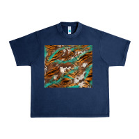 Navy tiger cowhide tumbler Urban Heavy Tee - BarkalooDesign