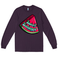Plum sweet summer watermelon Long Sleeve Tee - NancyCooperArtShop