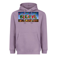 Lavender christmas believe license plate Heavyweight Hoodie - BundleAndBundleShop