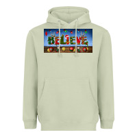 Matcha christmas believe license plate Heavyweight Hoodie - BundleAndBundleShop