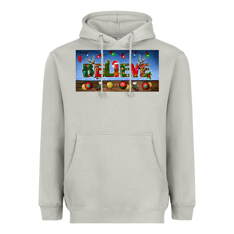 Christmas Believe License Plate Heavyweight Hoodie by BundleAndBundleShop | Teevron