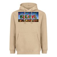 Mushroom christmas believe license plate Heavyweight Hoodie - BundleAndBundleShop