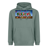Sage christmas believe license plate Heavyweight Hoodie - BundleAndBundleShop