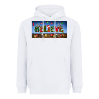 White christmas believe license plate Heavyweight Hoodie - BundleAndBundleShop
