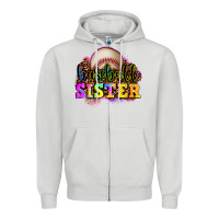 Baseball Sister Zipper Hoodie | Teevron