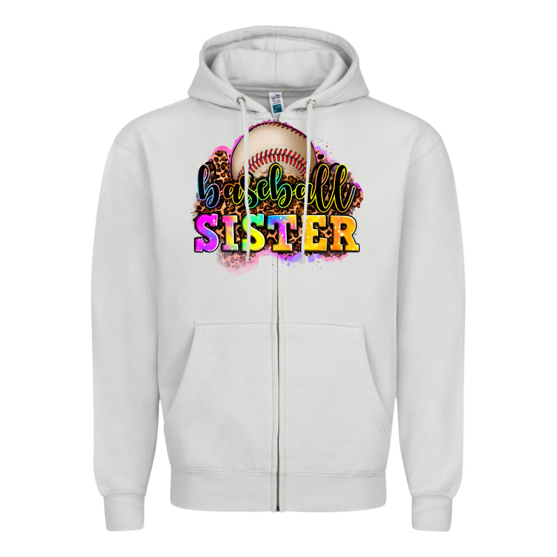 Baseball Sister Zipper Hoodie by OliviaCreatesArt | Teevron