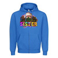 True Royal baseball sister Zipper Hoodie - OliviaCreatesArt