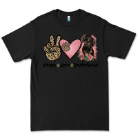 Black peace love dachshund Premium Tee - JahusDesignShop