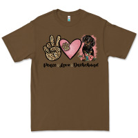 Cacao peace love dachshund Premium Tee - JahusDesignShop