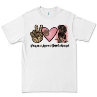 White peace love dachshund Premium Tee - JahusDesignShop