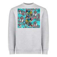 Heather Grey fish lures Heavyweight Sweatshirt - TumblerDesignByShophia