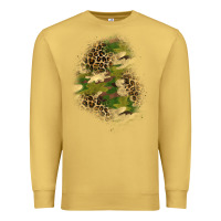 Antique Gold camouflage and leopard patch  1 Premium Sweatshirt - BundleAndBundleShop