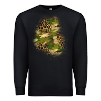 Black camouflage and leopard patch  1 Premium Sweatshirt - BundleAndBundleShop