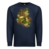 Navy camouflage and leopard patch  1 Premium Sweatshirt - BundleAndBundleShop