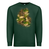 Sports Green camouflage and leopard patch  1 Premium Sweatshirt - BundleAndBundleShop