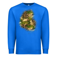 True Royal camouflage and leopard patch  1 Premium Sweatshirt - BundleAndBundleShop