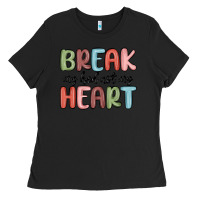 Black break my bed not my heart Ladies Tee - MaliasSmallBusiness