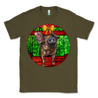 Army Green christmas pig Classic Tee - LillyAllenDesigns