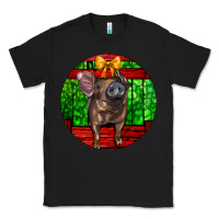 Black christmas pig Classic Tee - LillyAllenDesigns