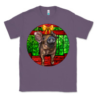 Lavender christmas pig Classic Tee - LillyAllenDesigns