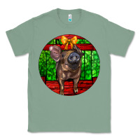 Sage christmas pig Classic Tee - LillyAllenDesigns